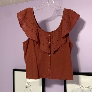 American Eagle Outfitters Top, Size Small, Burnt Orange